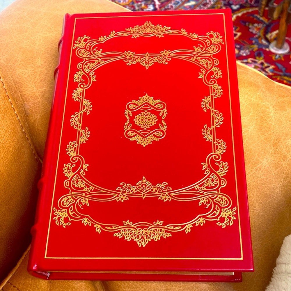 Franklin library leather 1977 Collette Stories. Red and gold. Never opened new